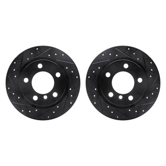 R1 Concepts® - Drilled and Slotted Rear Brake Rotor Set