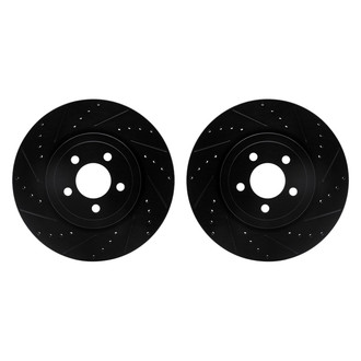 R1 Concepts® - Drilled and Slotted Front Brake Rotor Set
