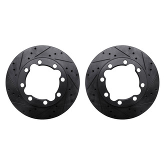 R1 Concepts® - Drilled and Slotted Front Brake Rotor Set