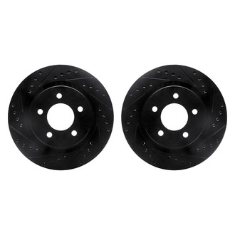R1 Concepts® - Drilled and Slotted Front Brake Rotor Set