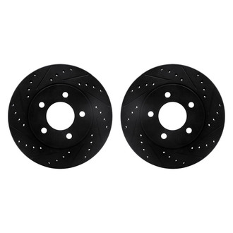R1 Concepts® - Drilled and Slotted Front Brake Rotor Set