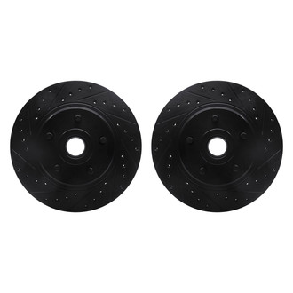 R1 Concepts® - Drilled and Slotted Front Brake Rotor Set
