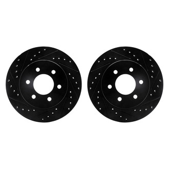R1 Concepts® - Drilled and Slotted Front Brake Rotor Set