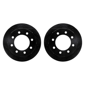 R1 Concepts® - Drilled and Slotted Front Brake Rotor Set
