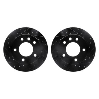 R1 Concepts® - Drilled and Slotted Front Brake Rotor Set