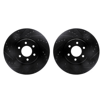 R1 Concepts® - Drilled and Slotted Front Brake Rotor Set