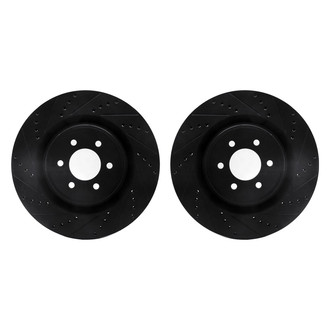 R1 Concepts® - Drilled and Slotted Front Brake Rotor Set