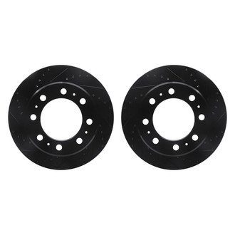 R1 Concepts® - Drilled and Slotted Rear Brake Rotor Set