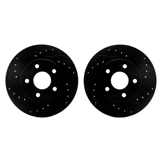 R1 Concepts® - Drilled and Slotted Front Brake Rotor Set