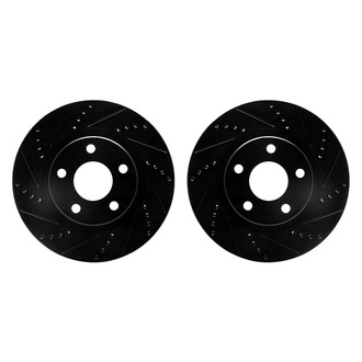 R1 Concepts® - Drilled and Slotted Front Brake Rotor Set