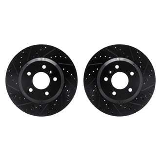 R1 Concepts® - Drilled and Slotted Front Brake Rotor Set