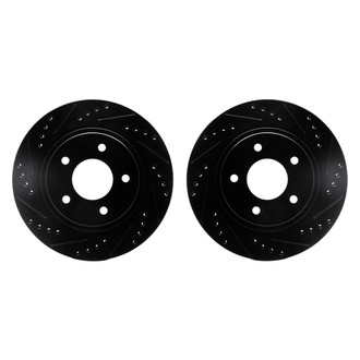 R1 Concepts® - Drilled and Slotted Front Brake Rotor Set