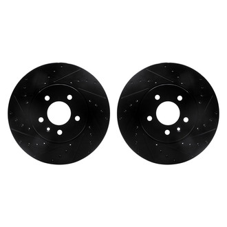 R1 Concepts® - Drilled and Slotted Front Brake Rotor Set