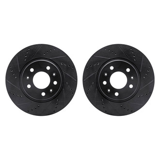 R1 Concepts® - Drilled and Slotted Front Brake Rotor Set