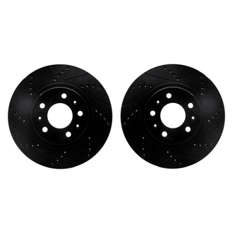 R1 Concepts® - Drilled and Slotted Front Brake Rotor Set