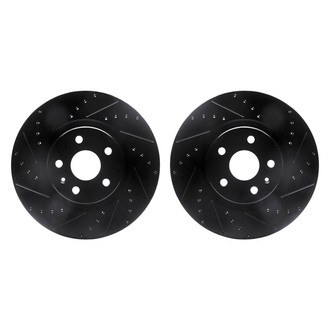 R1 Concepts® - Drilled and Slotted Front Brake Rotor Set