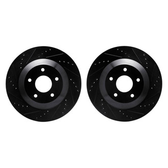 R1 Concepts® - Drilled and Slotted Front Brake Rotor Set