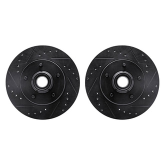 R1 Concepts® - Drilled and Slotted Front Brake Rotor Set