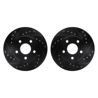 R1 Concepts® - Drilled and Slotted Front Brake Rotor Set
