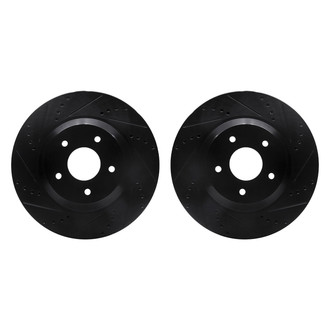 R1 Concepts® - Drilled and Slotted Front Brake Rotor Set