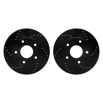 R1 Concepts® - Drilled and Slotted Front Brake Rotor Set