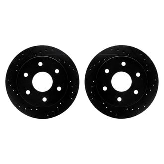 R1 Concepts® - Drilled and Slotted Front Brake Rotor Set