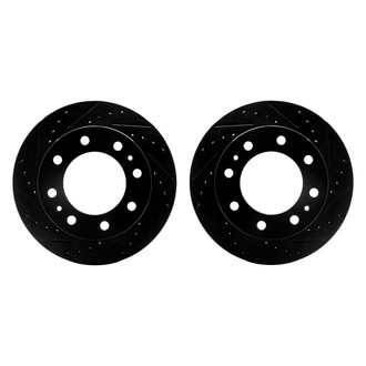 R1 Concepts® - Drilled and Slotted Front Brake Rotor Set
