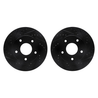 R1 Concepts® - Drilled and Slotted Front Brake Rotor Set