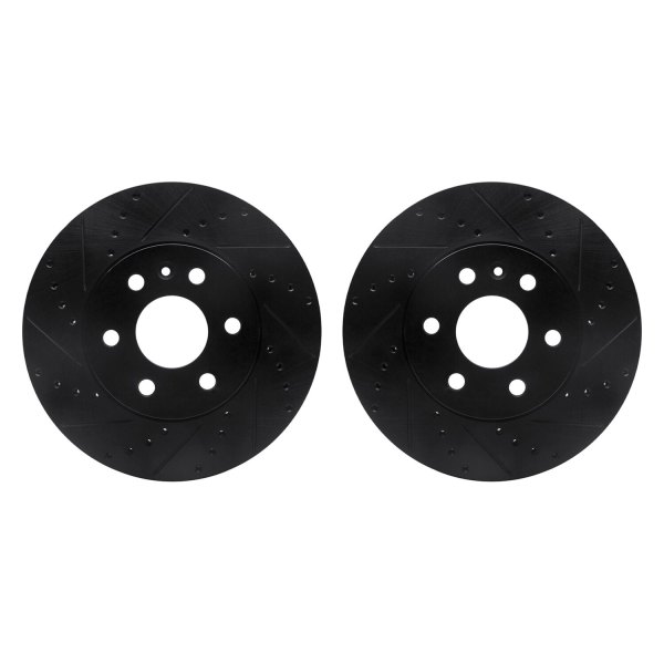 R1 Concepts® - Drilled and Slotted Front Brake Rotor Set