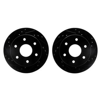 R1 Concepts® - Drilled and Slotted Front Brake Rotor Set