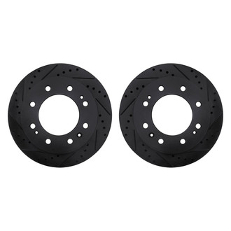 R1 Concepts® - Drilled and Slotted Front Brake Rotor Set