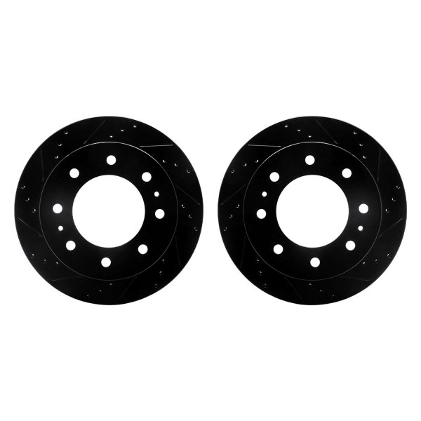 R1 Concepts® - Drilled and Slotted Rear Brake Rotor Set