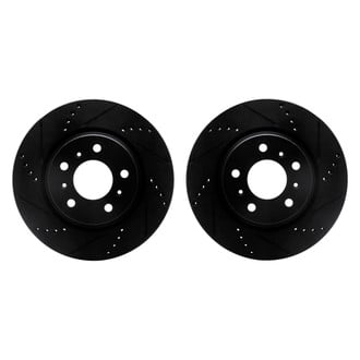 R1 Concepts® - Drilled and Slotted Front Brake Rotor Set