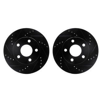 R1 Concepts® - Drilled and Slotted Front Brake Rotor Set
