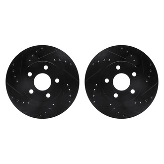 R1 Concepts® - Drilled and Slotted Front Brake Rotor Set