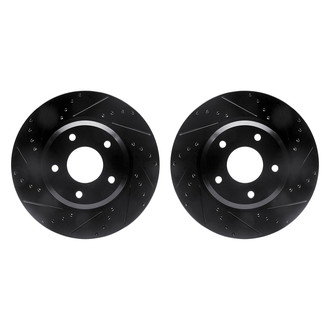 R1 Concepts® - Drilled and Slotted Front Brake Rotor Set