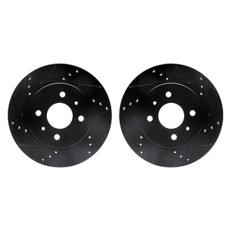 R1 Concepts® - Drilled and Slotted Front Brake Rotor Set