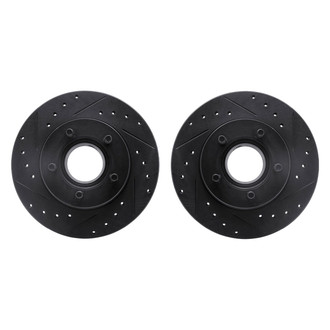 R1 Concepts® - Drilled and Slotted Front Brake Rotor Set