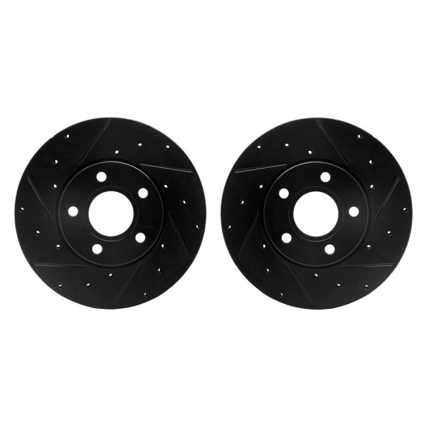 R1 Concepts® - Drilled and Slotted Front Brake Rotor Set