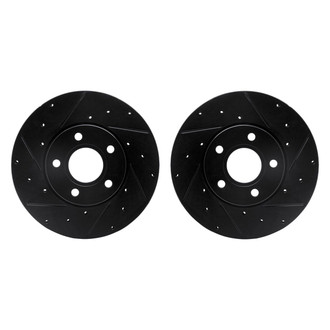 R1 Concepts® - Drilled and Slotted Front Brake Rotor Set