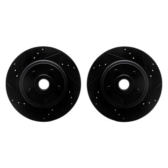 R1 Concepts® - Drilled and Slotted Front Brake Rotor Set