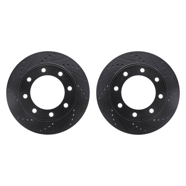 R1 Concepts® - Drilled and Slotted Front Brake Rotor Set