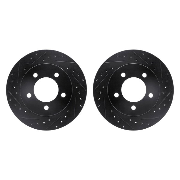 R1 Concepts® - Drilled and Slotted Front Brake Rotor Set