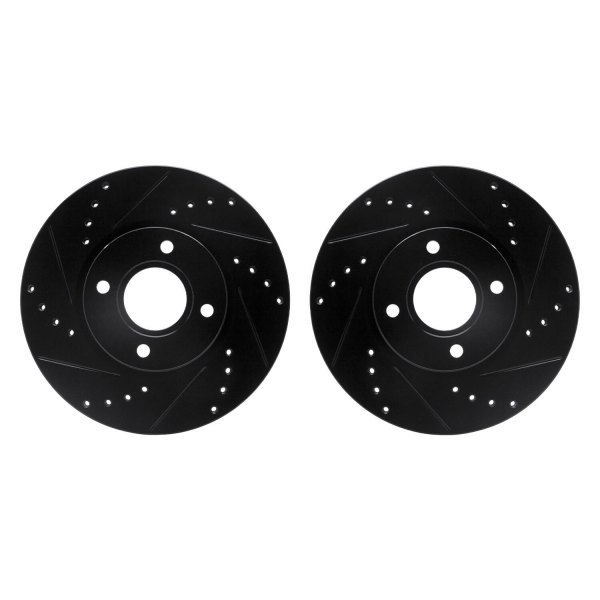 R1 Concepts® - Drilled and Slotted Front Brake Rotor Set