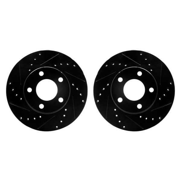 R1 Concepts® - Drilled and Slotted Front Brake Rotor Set