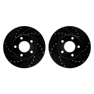 R1 Concepts® - Drilled and Slotted Front Brake Rotor Set