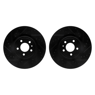 R1 Concepts® - Drilled and Slotted Front Brake Rotor Set