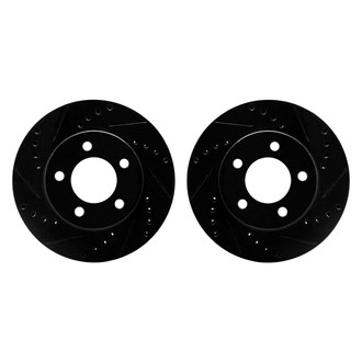 R1 Concepts® - Drilled and Slotted Front Brake Rotor Set