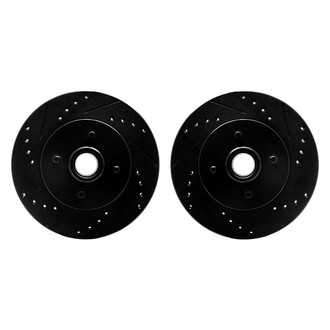 R1 Concepts® - Drilled and Slotted Front Brake Rotor Set