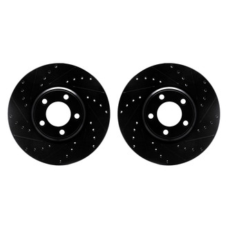 R1 Concepts® - Drilled and Slotted Front Brake Rotor Set